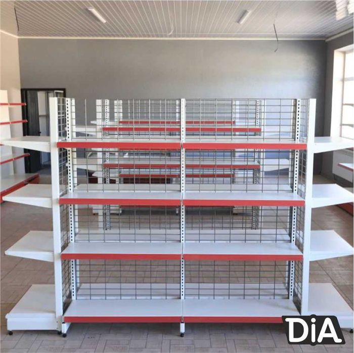 Металлический стеллаж сборный, торговые стеллажи, железная мебель asts