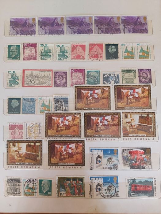 Vând sau schimb timbre de colecție din România, Germania și nu numai