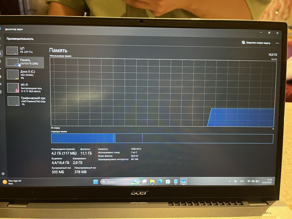 Продам Acer Swift 3 (SF314-43)