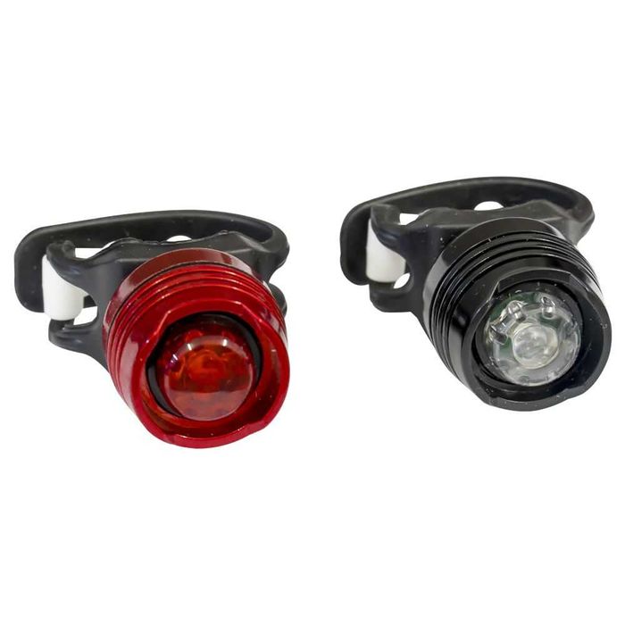 Комплект LED светлини за велосипед, Фар, Стоп, Водоустойчиви, Батерия