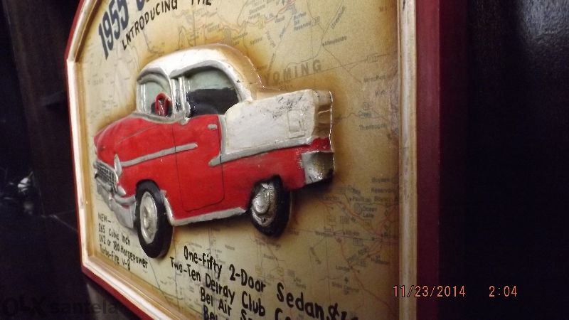 Релефна-3d картина на шевролет бел еар-chevrolet bel air 1955