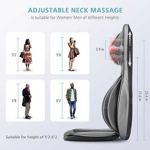 COMFIER 2307A Шиацу масажен стол с компресия и топлина Масажор за гръб