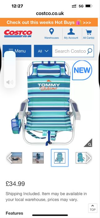 Tommy Bahama Плажен стол (шезлонг) Томи Бахама