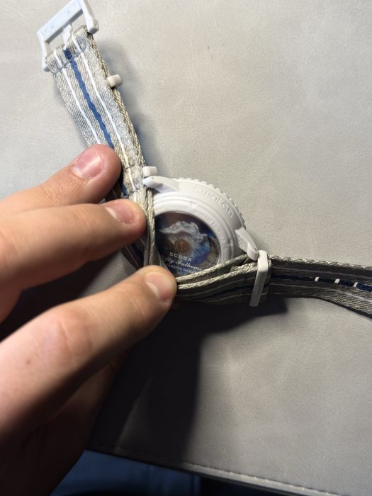 Blancpain × Swatch Bioceramic Scuba Fifty Fathoms – Alb/Gri, nou