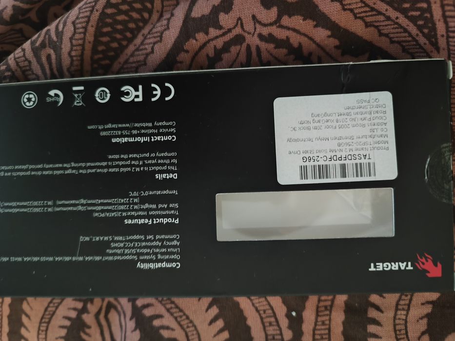 Продам m2 nvme на 256гб