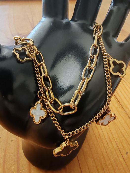 Дамска гривна позлатена