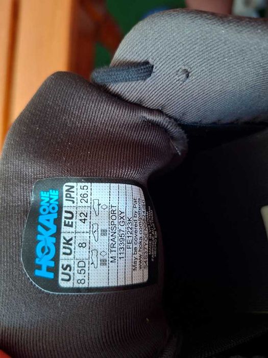 Adidasi trekking HOKA Transport Goretex talpa Vibram marime 42 zero km
