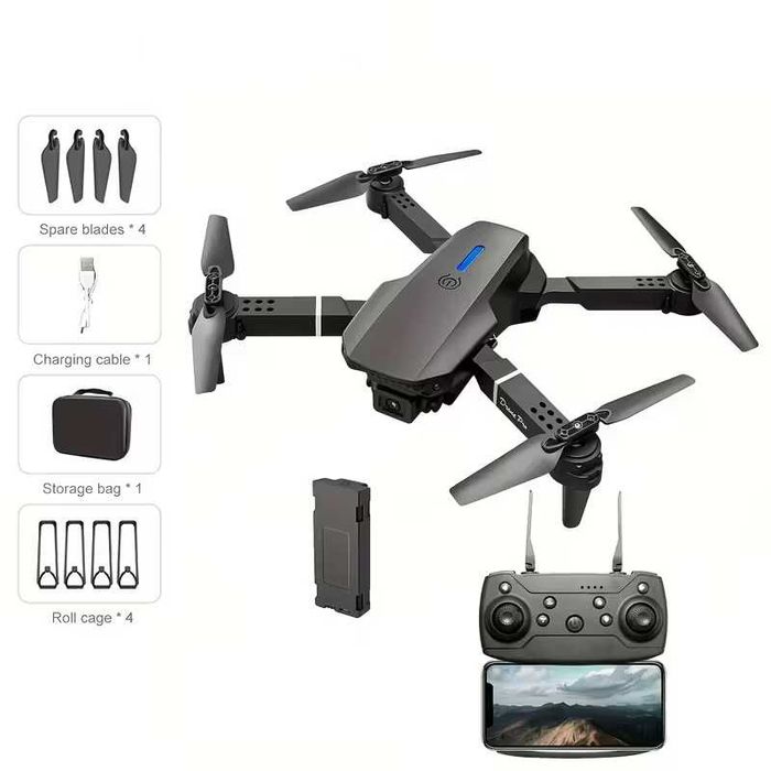 Продам мини дрон квадрокоптер E99 Black