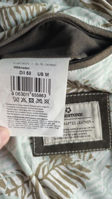Мъжки кожен бомбър MILESTONE (M) 150€