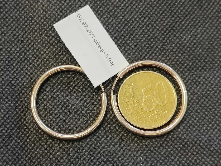 Златни дамски обеци 3.94гр-14к