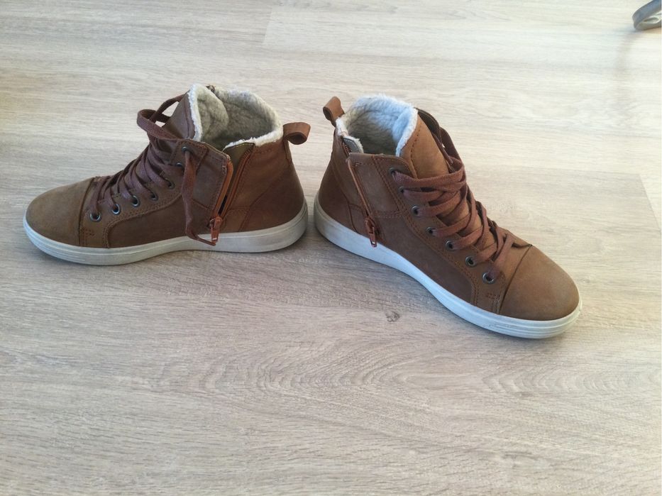 Ghete Ecco din piele, marimea 35