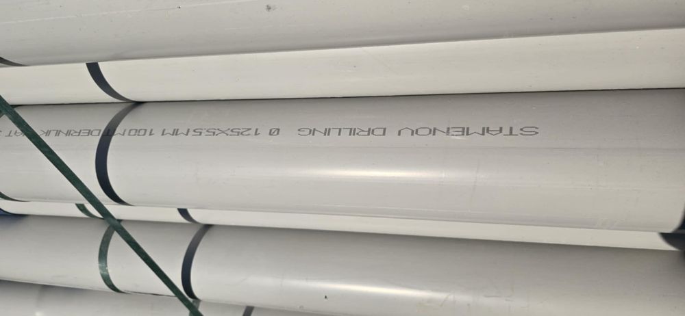 Сондажни PVC тръби Ø125 – плътни и филтърни