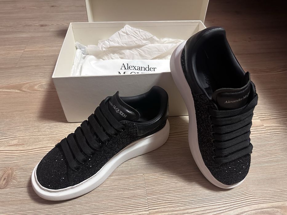 Alexander McQueen sneakers black sparkle