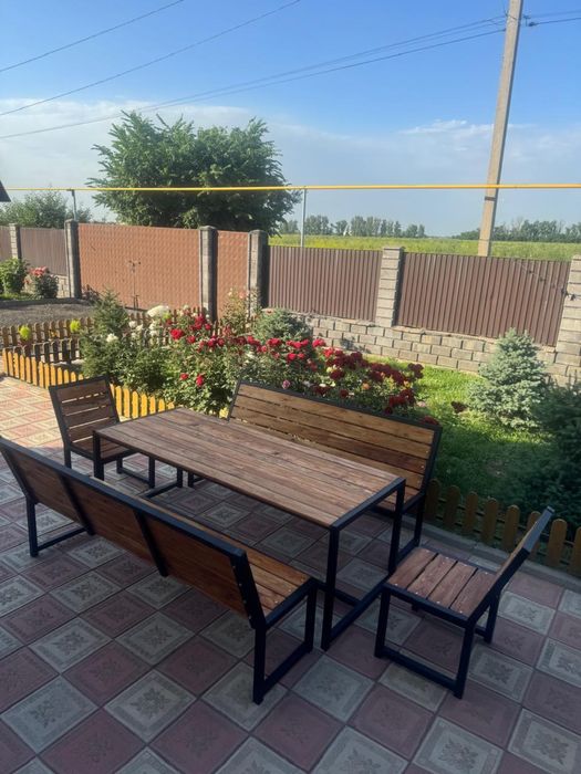 Комплект скамья и стол