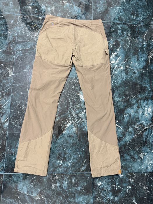 Fjallraven Womens Nikka Curved Trousers Suede Brown Size 46