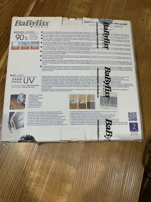 Epilator Babyliss IPL Homelight G945E, 2 capete, NOU