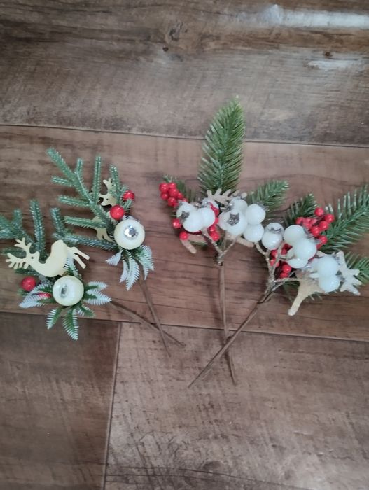 Ёлочные веточки украшения