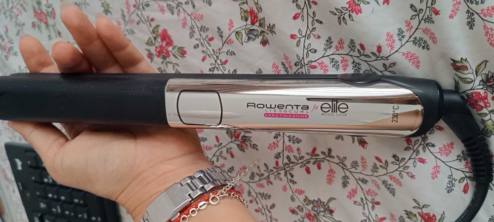 Placă de păr Rowenta Liss& Curl, Keratin Shine.