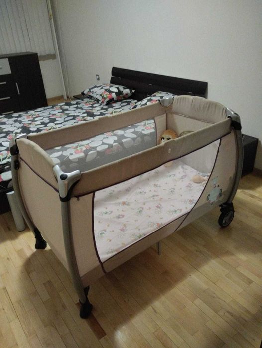 Детска кошара Cangaroo Relax с матрак Pierre Cardin