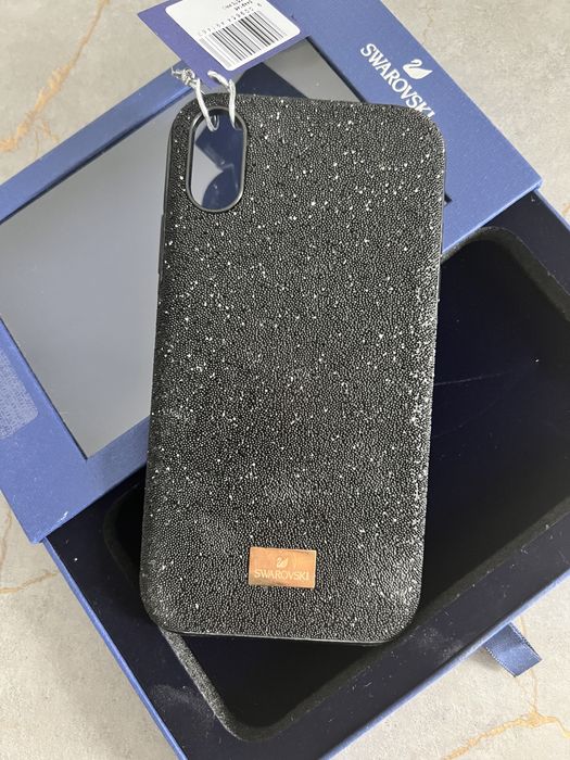 Husa iphone XR swarovski negru