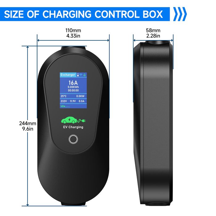 Charger EV Wi- fi, 1.8~3.7Kw, programabil, Byd,Tesla,BMW, Spring etc