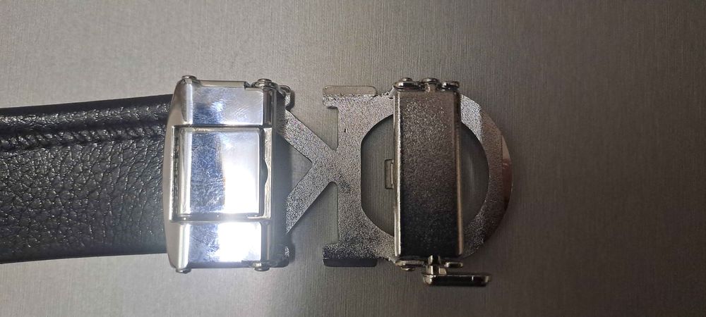 Curea Calvin Klein / Premium (Piele +Auriu/Argintiu/Negru Metalic)