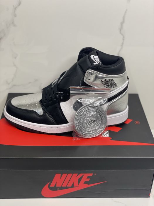Air Jordan 1 Retro High Silver Toe Full Box Verificare Colet 33,5-46