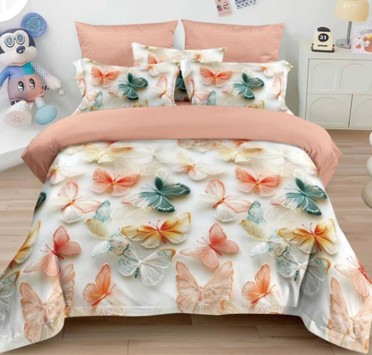 Lenjerie de pat finet 6 piese pentru pat dublu