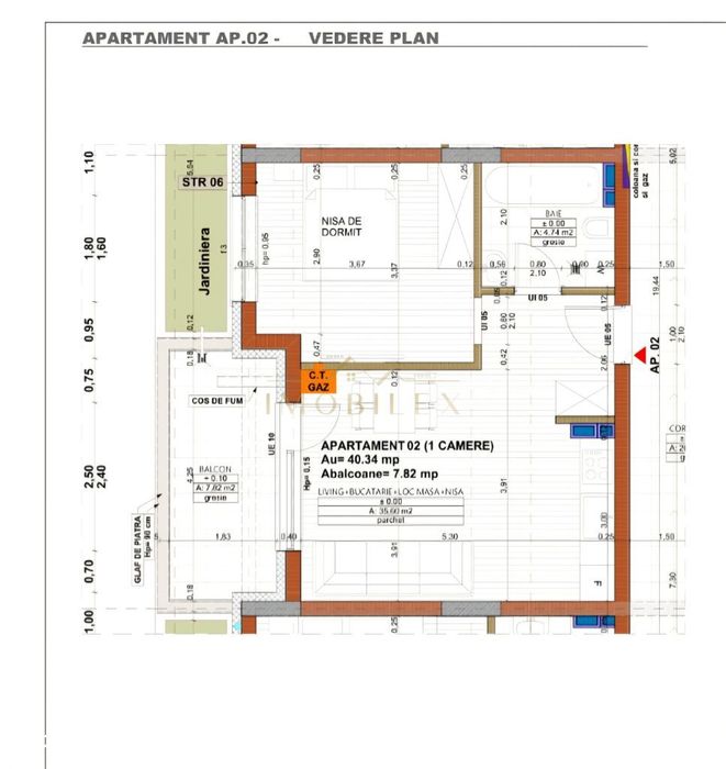 Apartament NOU, 2 camere, bloc nou, zona Cetatii