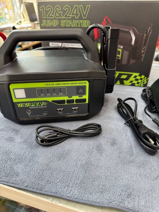 Jump Starter 12v ~ 24v, PowerBank Бустер пусковое устройство Повербанк