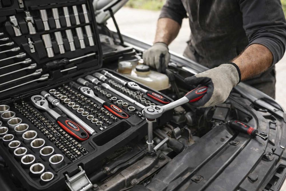 Trusa Chei Tubulare 216 Piese TEENO Profesionala