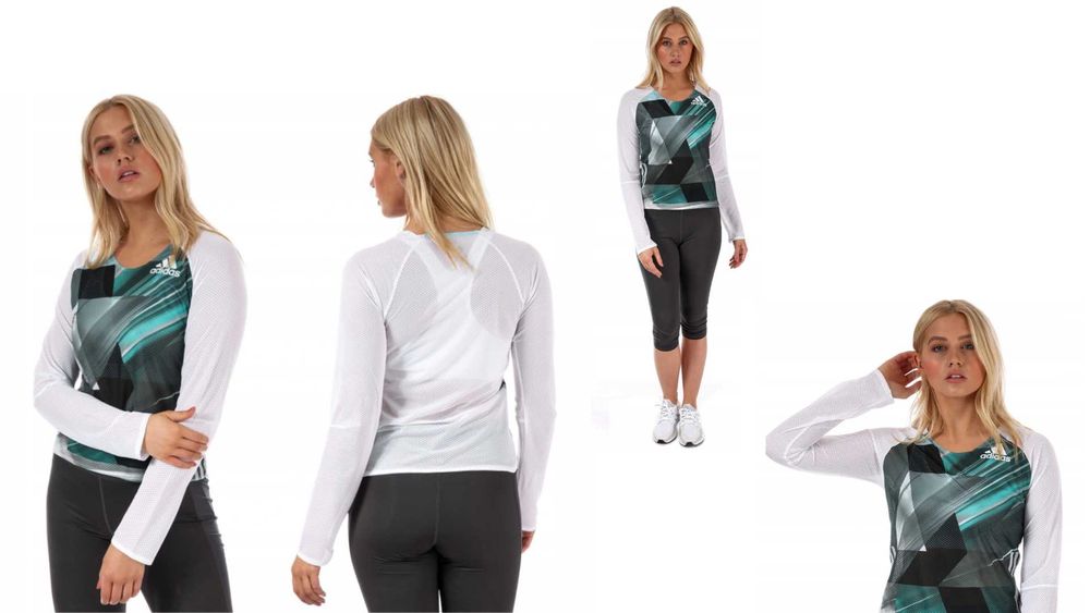 Оригинална дамска тениска с дълъг ръкав Adidas спортна блуза фланелка