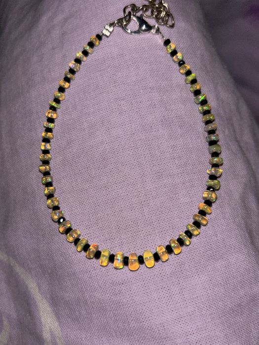 Браслет из Опала и оникса