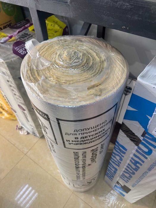 Vetonit isover 50x1200х14000 стекловата с алюминиевой фольгой фолгали