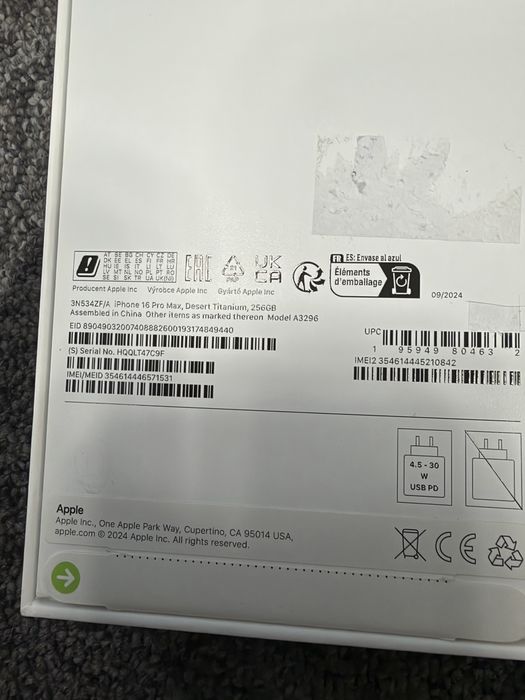 Iphone  16 Pro Max 256gb