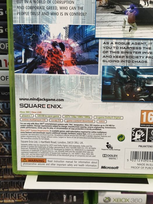 Joc/jocuri  Mind Jack / MindJack Xbox360 original