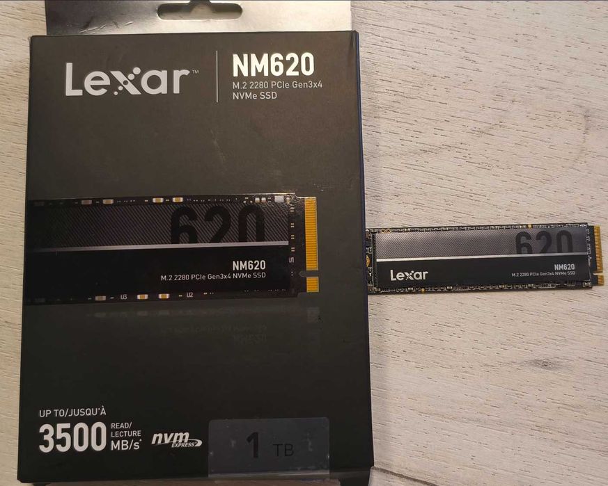 SSD Lexar NM620, 1TB, NVMe M.2 3500 MB/s + SSD кейс