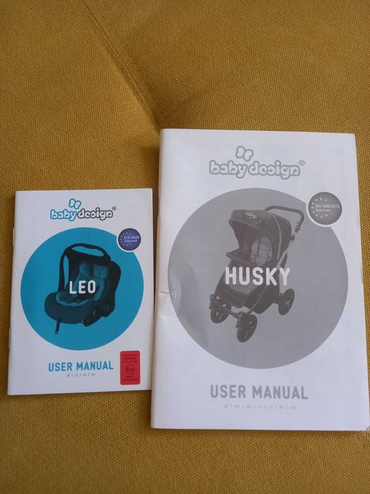 Детска количка Baby Design-Husky 2in1 + кошче за кола Baby Design