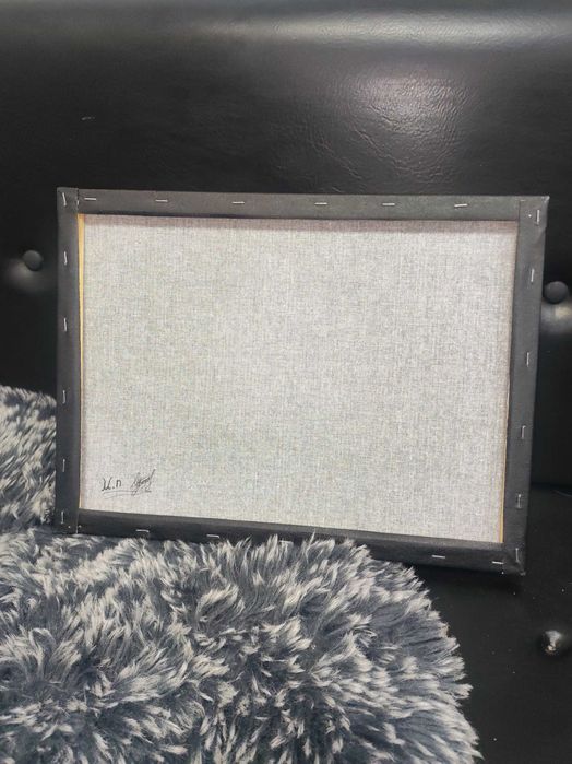 Абстрактна картина „Енергия в мрака“ – акрил и брокат върху платно