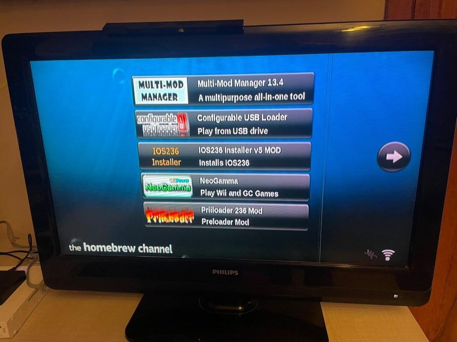 Nintendo Wii modat + HDD extern cu ~200 jocuri + Homebrew – plug & pla