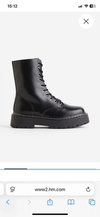 Боти с връзки / кубинки H&M