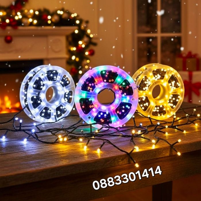 Водоустойчиви Коледни Led лампички  50 метра  240 светлини