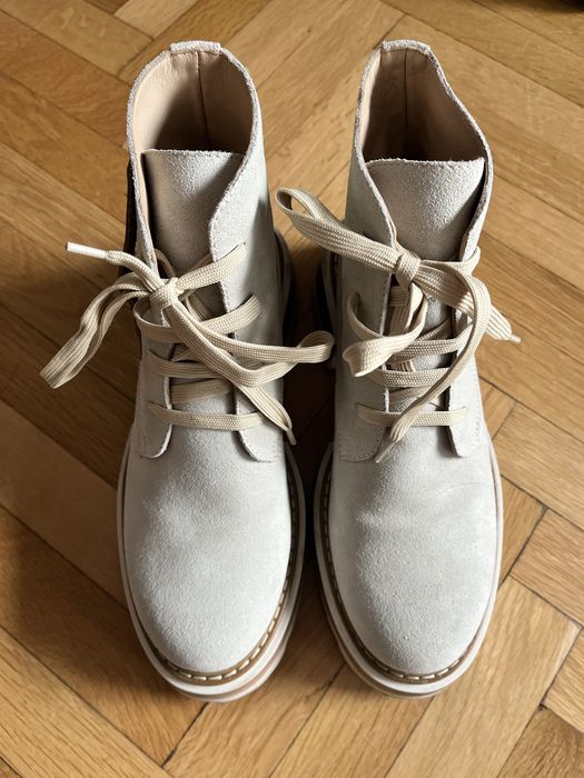 Дамски боти Navvi Shoes, естествен велур, естествена кожа