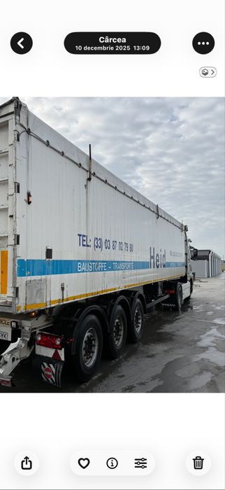 Bene cereale Benalu 60 metri cubi axe Schmitz 2018 full aluminiu tara mica