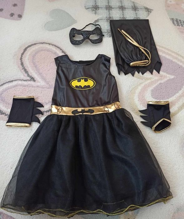 Костюм на батман за момиче 4- 5 години