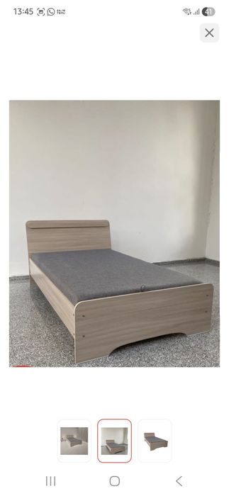 Кровать полутораспальная, 120х200 см (с матрасом)