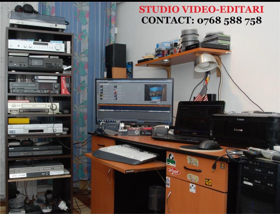 Transfer casete video Vhs , Vhs c , Svhs pe stick/ssd/hdd / 25 lei ora