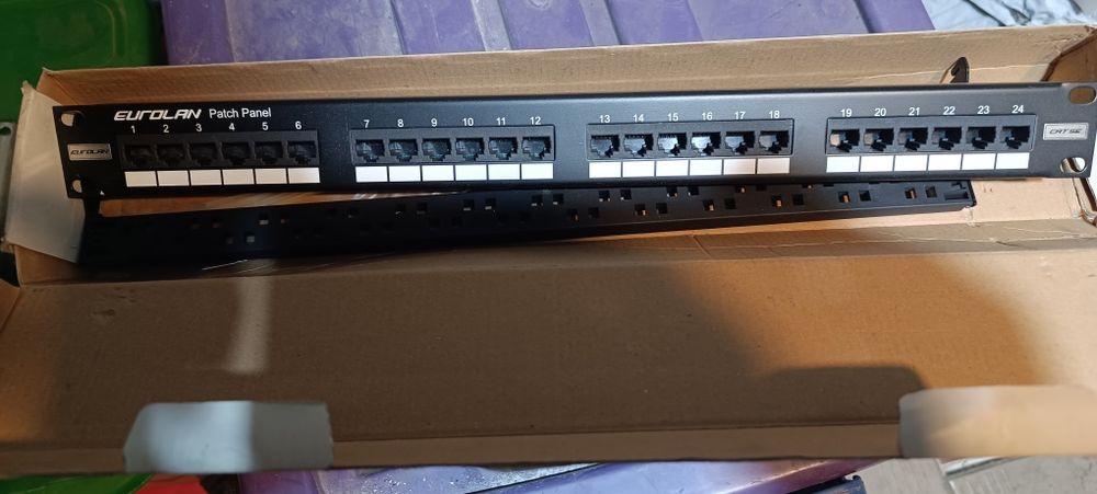 Патч панель для серверной стойки