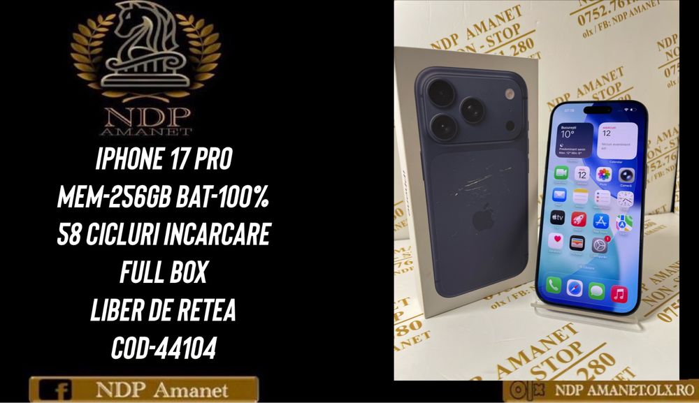 NDP Amanet Braila Iphone 17 Pro 256gb (44104)