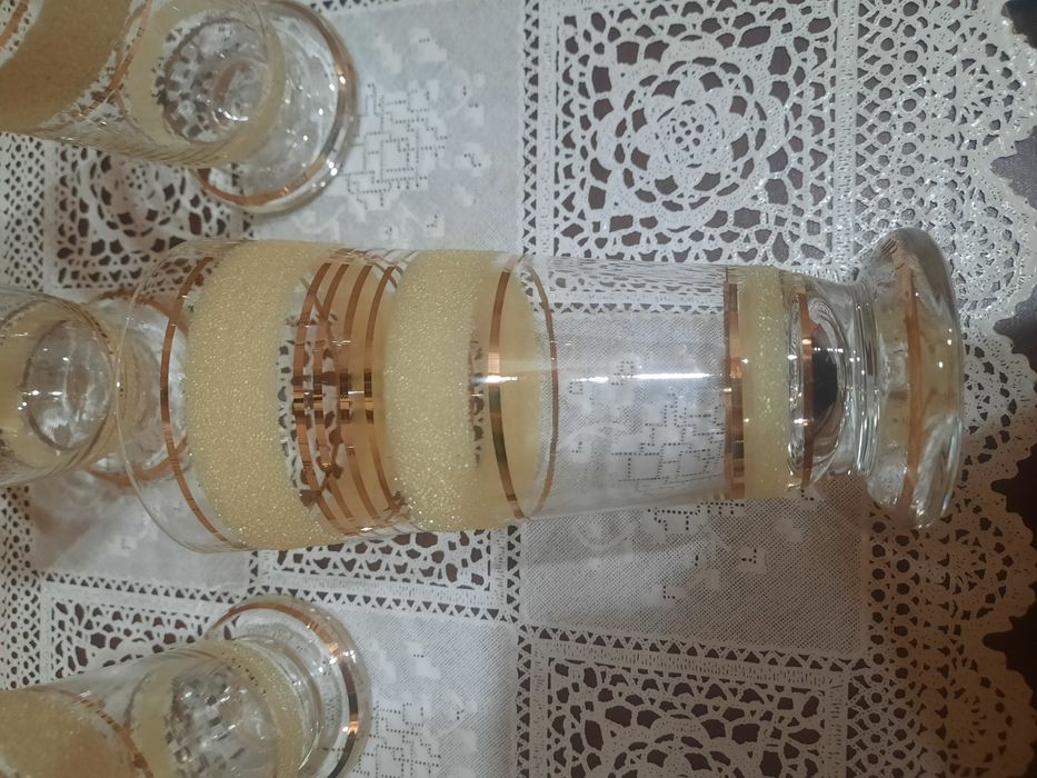 Винтаж. Красивые бокалы на ножке. Чехословакия. Богемия. Оригинальный